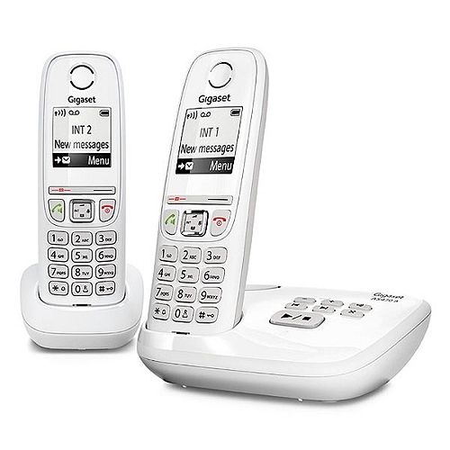 Telephone Fixe Sans Fil Gigaset As470a Duo Blanc E Leclerc High Tech
