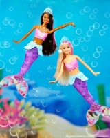 barbie sirene couleur et lumiere leclerc