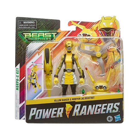 Jouet Power Rangers Figurine du Ranger Jaune Power Rangers Beast Morphers 15 cm 