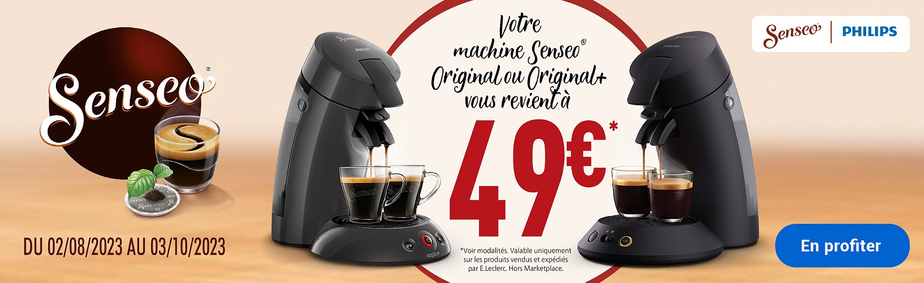 Fête des Pères E.Leclerc : Offrez une machine à café Philips, Krups à moins  de 90€