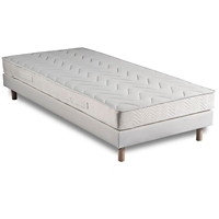 Ensemble matelas/sommier 90 x 190 cm + pieds EPSILON