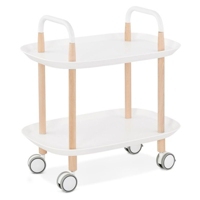Desserte De Cuisine Design Ariel 59cm Blanc Au Meilleur Prix E Leclerc