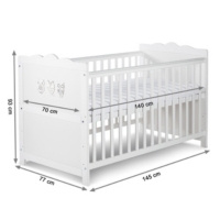 Marsell Lit Bebe Evolutif Enfant Motifs Hiboux 140x70 Au Meilleur Prix E Leclerc