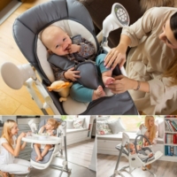 Niles 3en1 Balancelle Motorisee Et Connectee Chaise Haute Transat Au Meilleur Prix E Leclerc