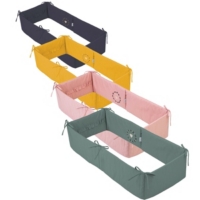 Mini Tour De Lit Bebe En Coton Respirant Gris Au Meilleur Prix E Leclerc