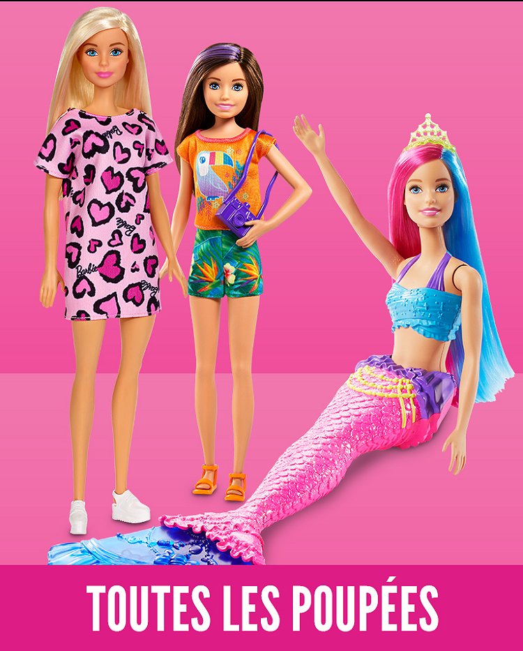 Poupées Barbie, vêtements, jeux et accessoires Barbie