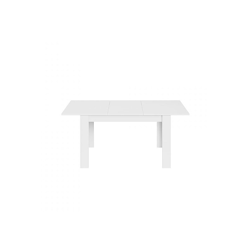 Table à manger extensible L140/190 cm - Blanc brillant