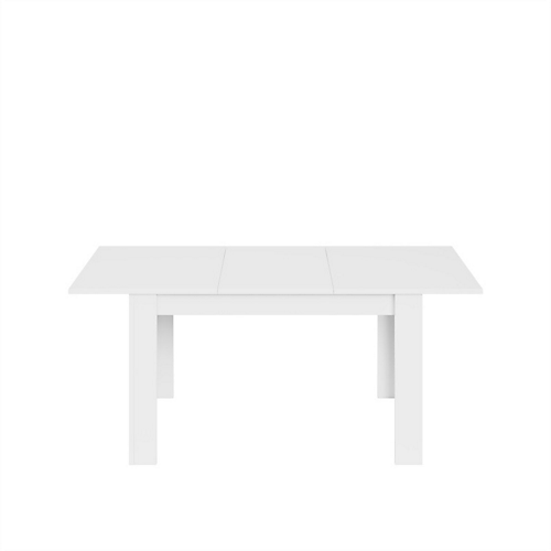 Table à manger extensible L140/190 x P90 x H78 cm, blanc LEA