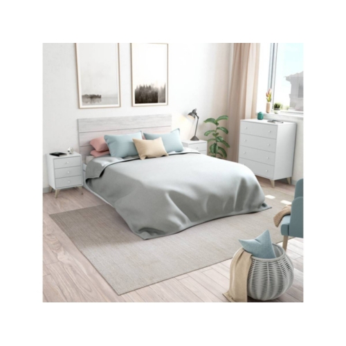 Chevet scandinave 3 tiroirs L40 x P33,5 x H56  blanc