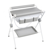 Baignoire Et Table A Langer Sur Pied Pliant 2 En 1 Rose Motif Etoile Au Meilleur Prix E Leclerc