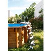 Piscine bois EMERAUDE hexagonale L.410 x H.120 cm