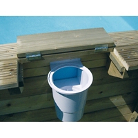 Piscine bois EMERAUDE hexagonale L.410 x H.120 cm