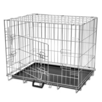 Vidaxl Cage Metallique Et Pliable Pour Chiens M Au Meilleur Prix E Leclerc