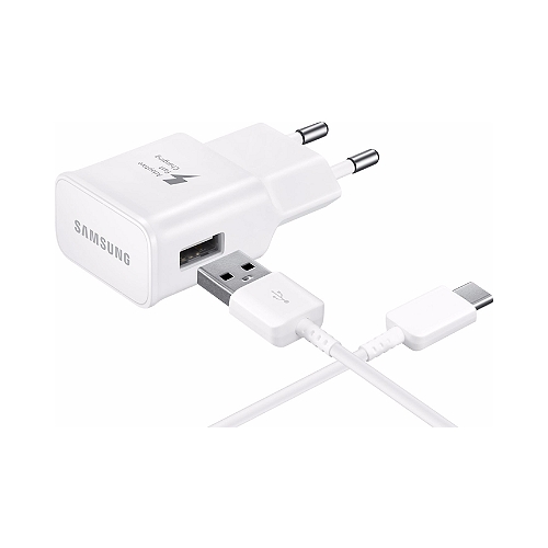 Chargeur secteur SAMSUNG 2a 15w + câble usb c blanc | E Chargeur secteur SAMSUNG 2a 15w + câble usb c blanc | E