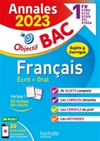 Annales Objectif BAC 2023 - Français 1res STMG - STI2D - ST2S - STL ...