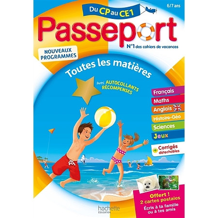 Passeport Du Cp Au Ce1 6 7 Ans Toutes Les Matieres Nouveaux Programmes Au Meilleur Prix E Leclerc