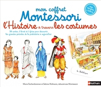 Lhistoire Du Monde à Travers Les Costumes Mon Coffret Montessori 38 Cartes 1 Livret Et 1 Frise Pour Découvrir Les Grandes Périodes De La