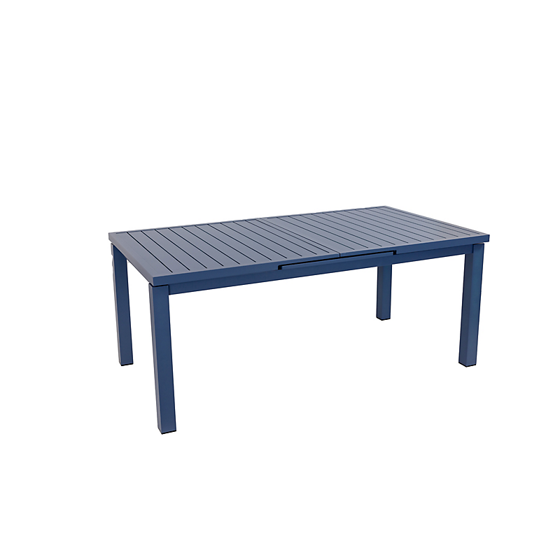 Table de jardin extensible en aluminium Santorin coloris gris bleuté 8/10 personnes