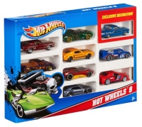 hot wheels coffret 10 voitures