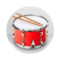 Hand drum 8 rose - tambour à main ABS - NINO45SP