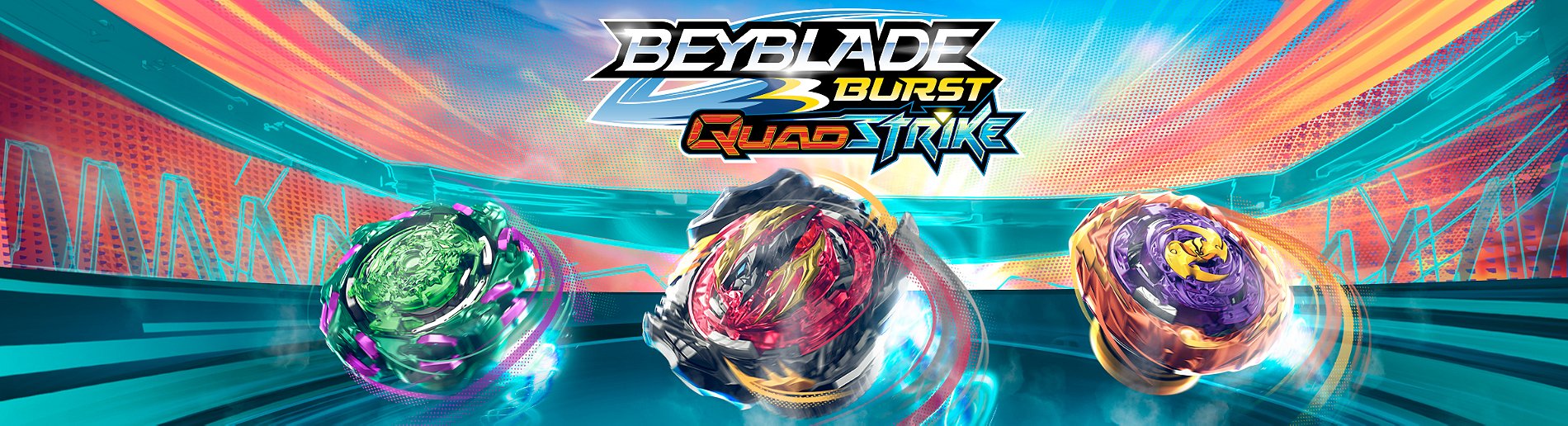 Beyblade Burst QuadStrike, pack Lanceur puissance et vitesse Xcalius,  ensemble de combat avec lanceur puissance et vitesse Xcalius et toupie à  rotation droite